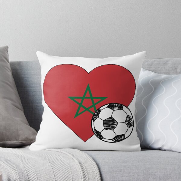 Item preview, Morocco Soccer Heart Design designed and sold by FinalScoreClub.