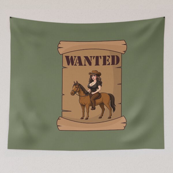 Item preview, Wanted Cowgirl Graphic Tee designed and sold by Aimetoi.