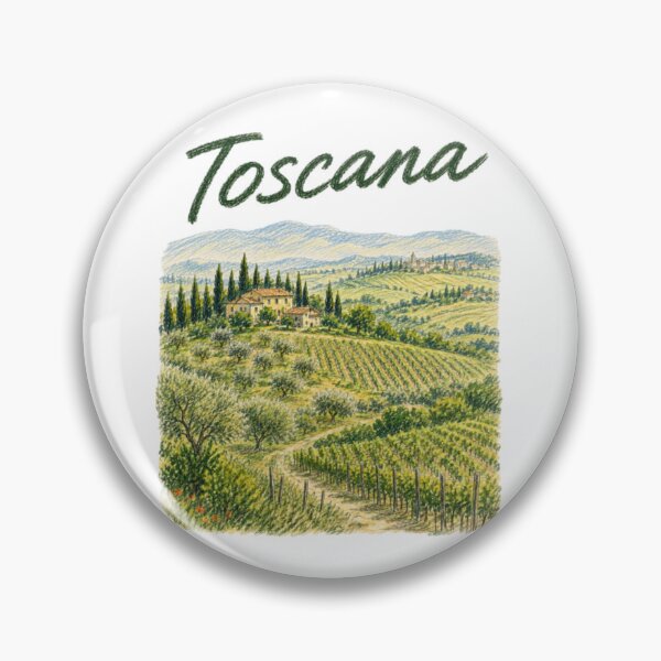 Item preview, Tuscan illustration in colored pencil style designed and sold by JOANNASKAH.
