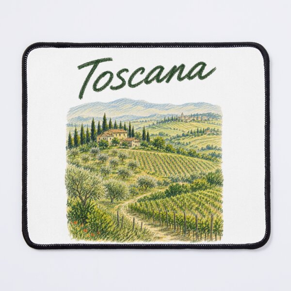 Item preview, Tuscan illustration in colored pencil style designed and sold by JOANNASKAH.