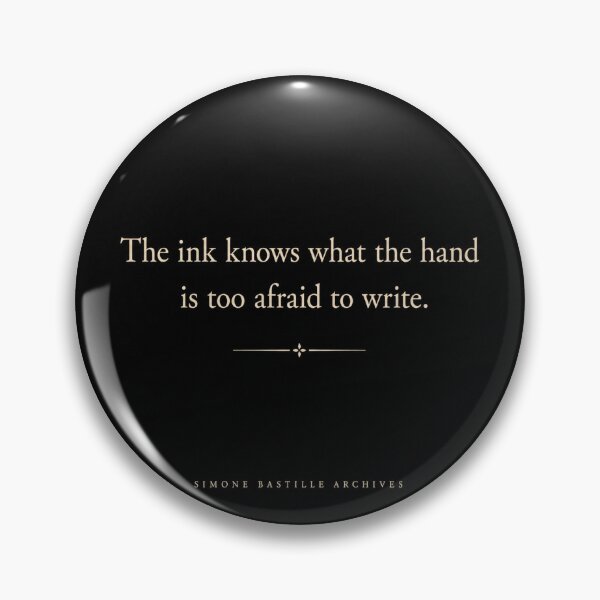 Item preview, The Ink Knows Writer Quote Dark Academia Literary Art designed and sold by Simone Bastille Archives.