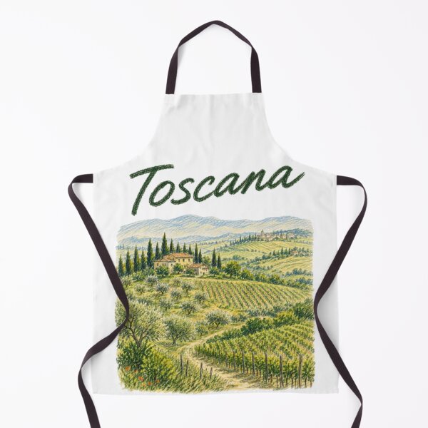 Item preview, Tuscan illustration in colored pencil style designed and sold by JOANNASKAH.
