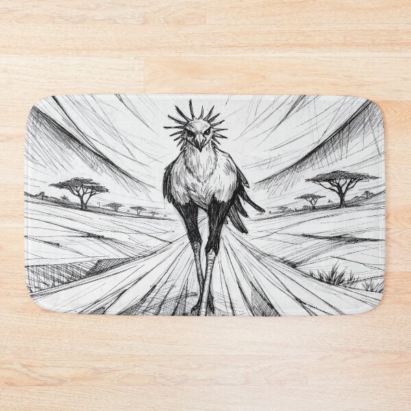 Item preview, Secretary Bird Horizon Collapse Surrender to Distance designed and sold by WildlifeInc.