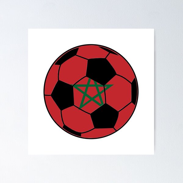 Item preview, Morocco Flag Soccer Ball designed and sold by FinalScoreClub.