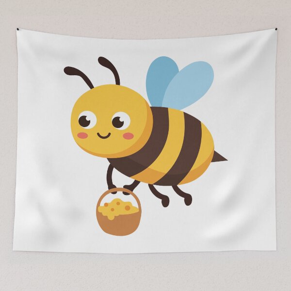 Item preview, Honey Bee Carrying Honey Pot designed and sold by BetweenForms.
