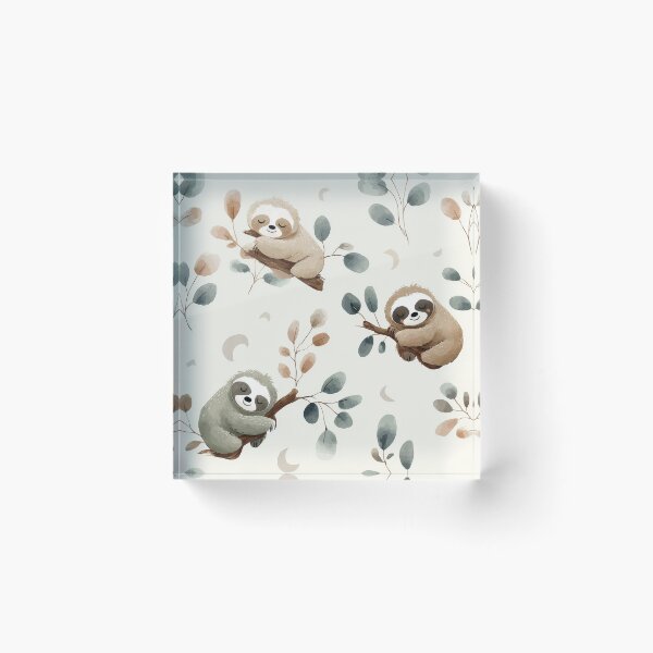 Item preview, Sleepy Sloth Pattern designed and sold by MegaNovaArt.