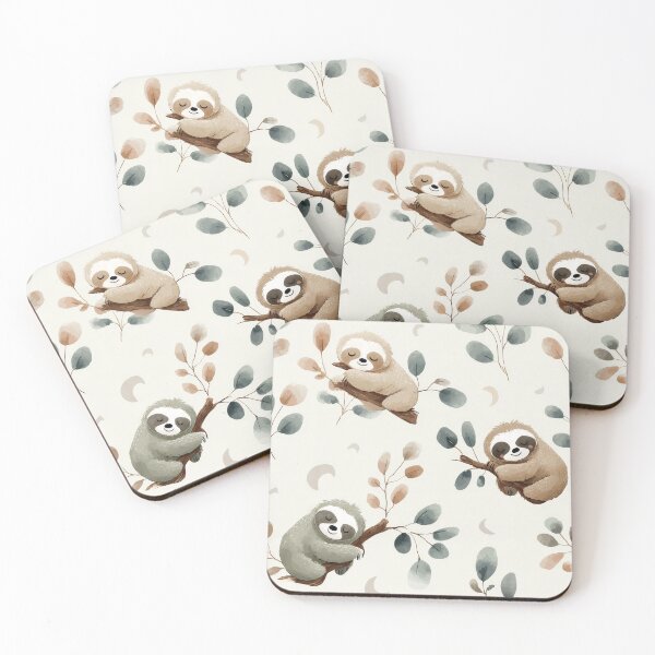 Item preview, Sleepy Sloth Pattern designed and sold by MegaNovaArt.
