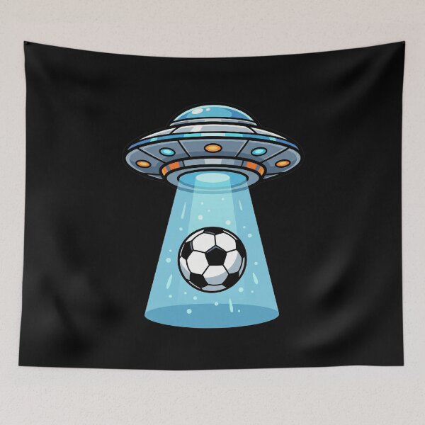 Item preview, UFO beams up a football designed and sold by ReneMM.