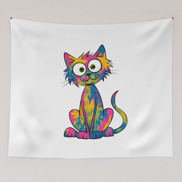 Item preview, Funny Cat Just Vibing designed and sold by Retro Whimsy.