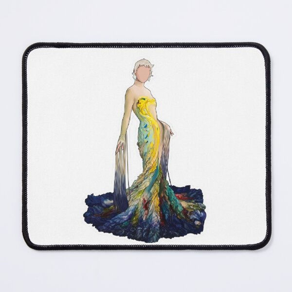 Item preview, Emma Chamberlain Met Gala Fashion Dress Outfit Art Artist Painting Designer Van Gogh Munch Mugler designed and sold by SamiraArts.