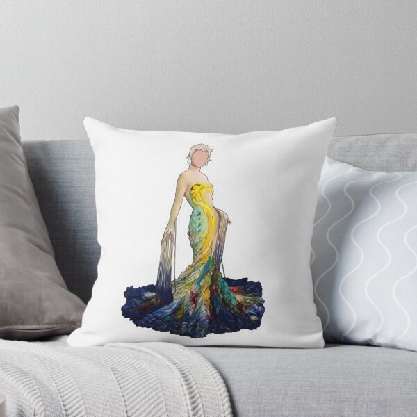 Item preview, Emma Chamberlain Met Gala Fashion Dress Outfit Art Artist Painting Designer Van Gogh Munch Mugler designed and sold by SamiraArts.
