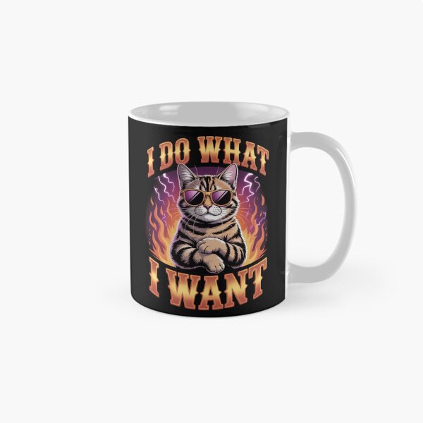 Item preview, I Do What I Want : Funny Cat Attitude Graphic Cool Kitty Meme designed and sold by NewaveBoutique.