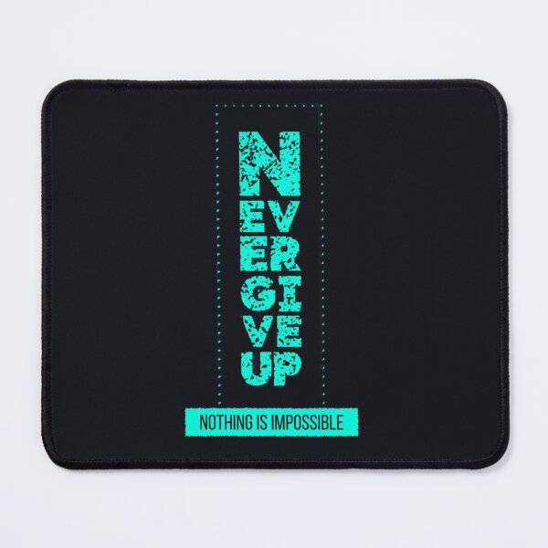 Item preview, Never Give Up Distressed Vertical Typography designed and sold by NexusCreash.