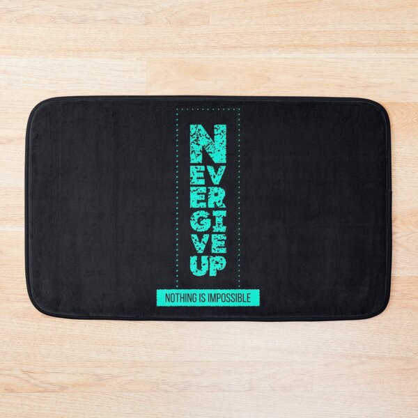 Item preview, Never Give Up Distressed Vertical Typography designed and sold by NexusCreash.