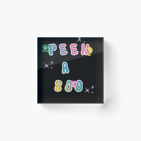Item preview, Peek A Boo Monsters - Cute Colorful Typography Art designed and sold by thazinart.