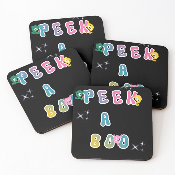 Item preview, Peek A Boo Monsters - Cute Colorful Typography Art designed and sold by thazinart.