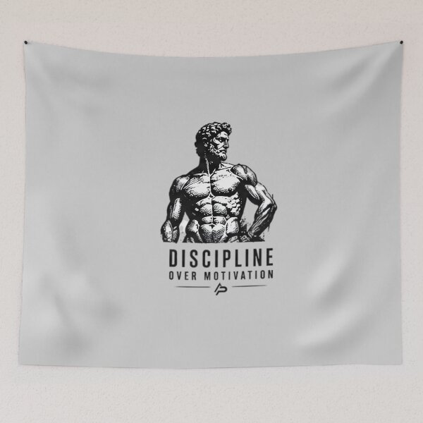 Item preview, Discipline over motivation designed and sold by Alpha Progress.