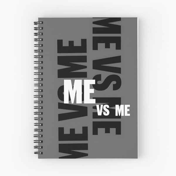 Item preview, Me Vs Me Mindset Quote Typography designed and sold by LazyGeniusArt.