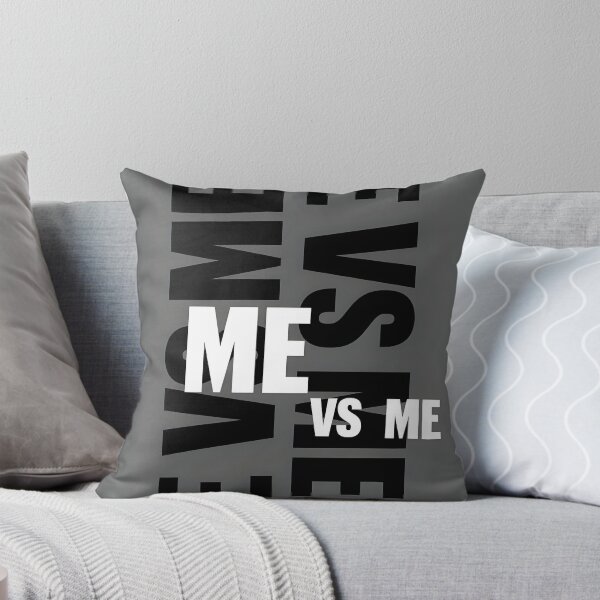 Item preview, Me Vs Me Mindset Quote Typography designed and sold by LazyGeniusArt.