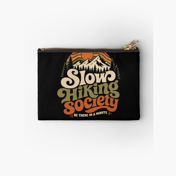 Item preview, Logotipo retro de montaña de Slow Hiking Society designed and sold by tshirtexpressiv.