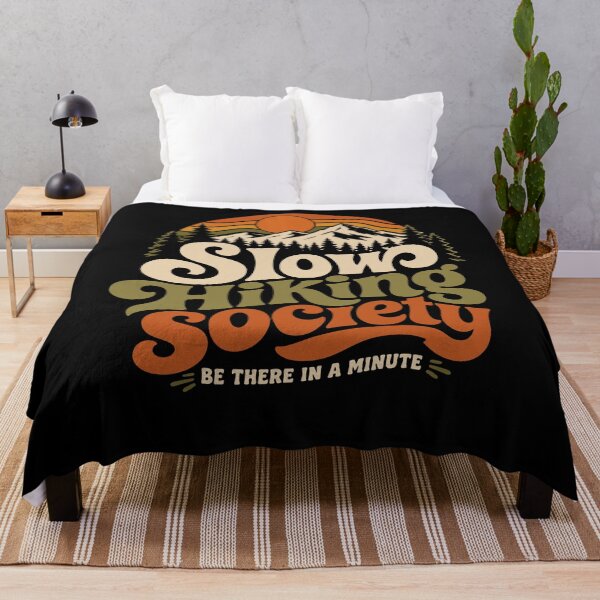 Item preview, Logotipo retro de montaña de Slow Hiking Society designed and sold by tshirtexpressiv.
