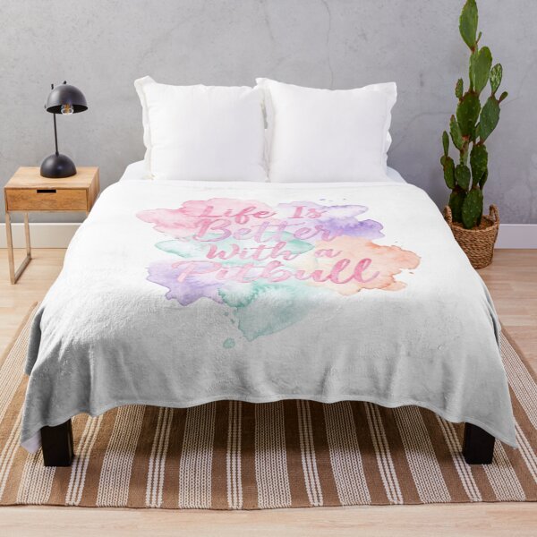 Item preview, Life Is Better With a Pitbull - Pastel Watercolor Splash designed and sold by My Pitbull Place.
