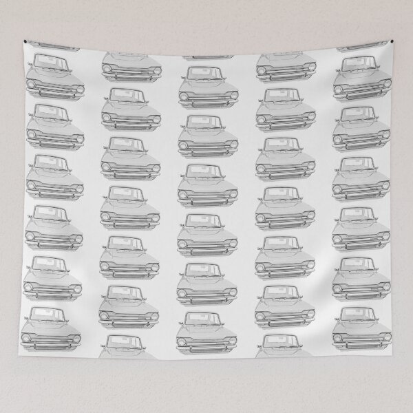 Item preview, Hillman Super Imp classic car monochrome designed and sold by soitwouldseem.