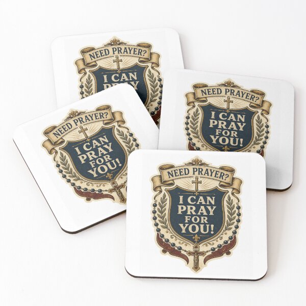 Item preview, Need Prayer? I Can Pray For You! Heraldic Rosary Sticker designed and sold by Airimo.