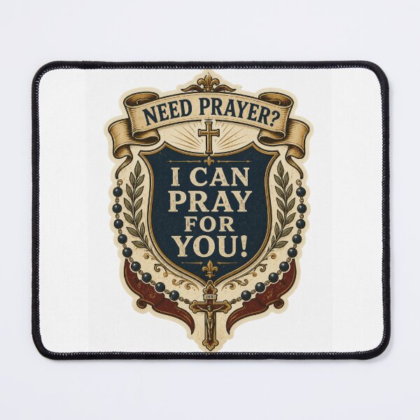 Item preview, Need Prayer? I Can Pray For You! Heraldic Rosary Sticker designed and sold by Airimo.