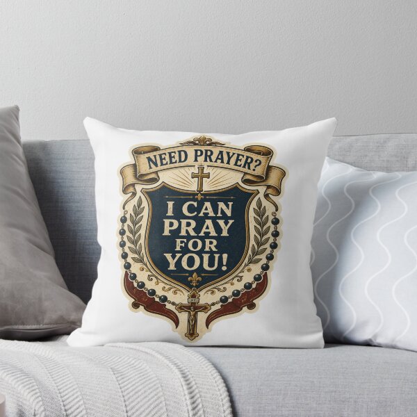 Item preview, Need Prayer? I Can Pray For You! Heraldic Rosary Sticker designed and sold by Airimo.