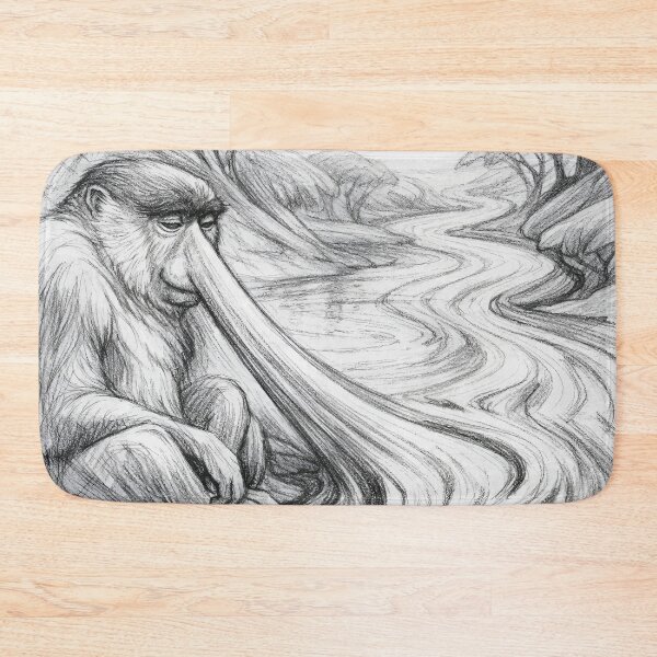 Item preview, Proboscis Monkey River Flow Surrender to Absurdity designed and sold by WildlifeInc.