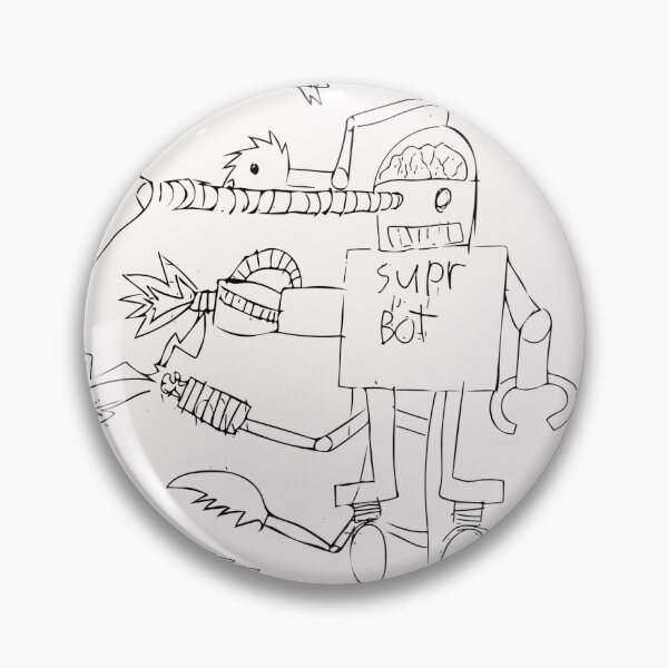 Item preview, Supr Bot - Hand Drawn Mechanical Magic  designed and sold by vebruner.
