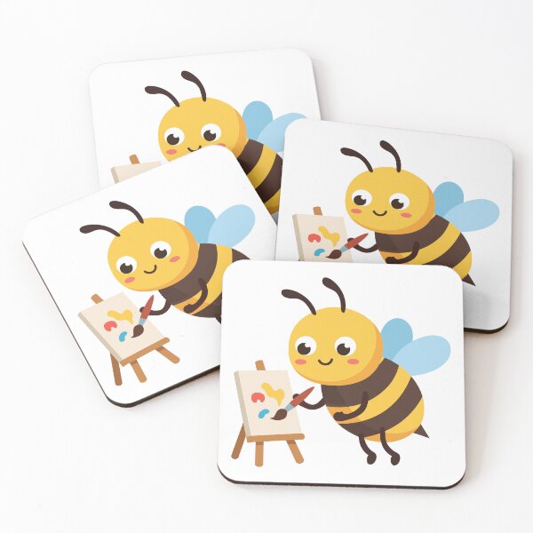 Item preview, Creative Cute Bee Painting  designed and sold by BetweenForms.