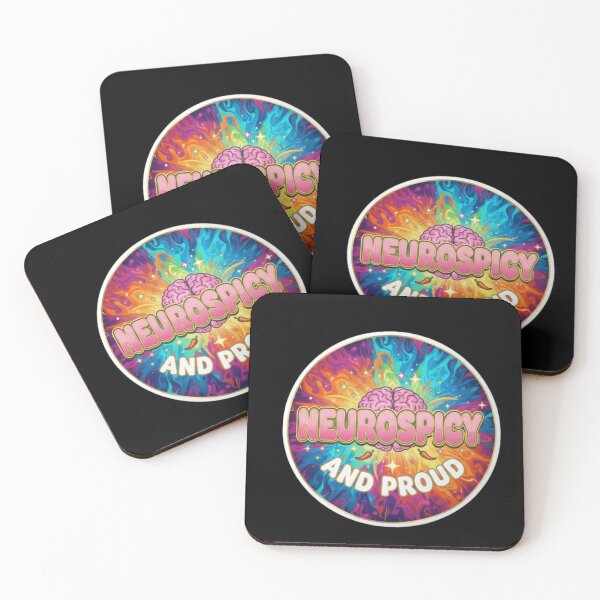Item preview, Neurospicy and Proud Retro Psychedelic Brain Sticker designed and sold by happyshirt27.
