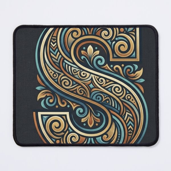 Item preview, S black background designed and sold by sabahdesign.