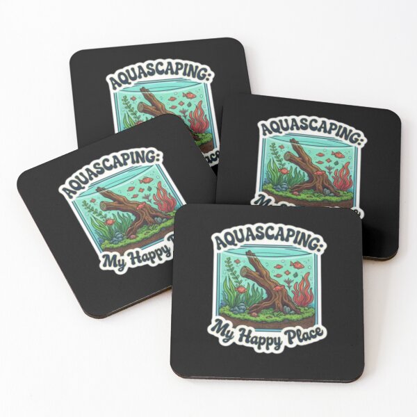 Item preview, Aquascaping My Happy Place - Underwater Nature Aquarium Sticker designed and sold by happyshirt27.