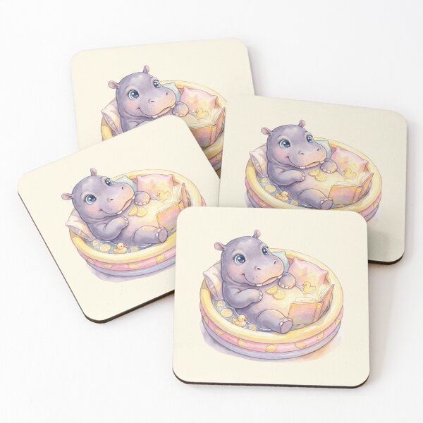 Item preview, Dreamy Hippo Bath Time Story Magic designed and sold by MythicCotton.