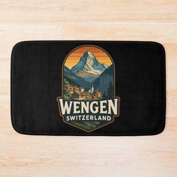 Item preview, Wengen Switzerland Alps Vintage Travel designed and sold by TomFrontierArt.