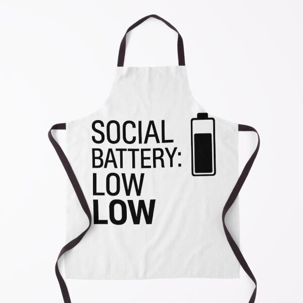 Item preview, Funny Social Battery Low Minimalist Quote designed and sold by DesigneArt24.