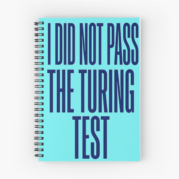 Item preview, Turing Test Failure Typography designed and sold by Renaiss&Future.