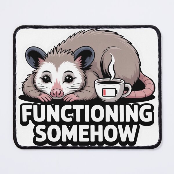Item preview, Functioning Somehow Exhausted Possum designed and sold by PrintologyAura.