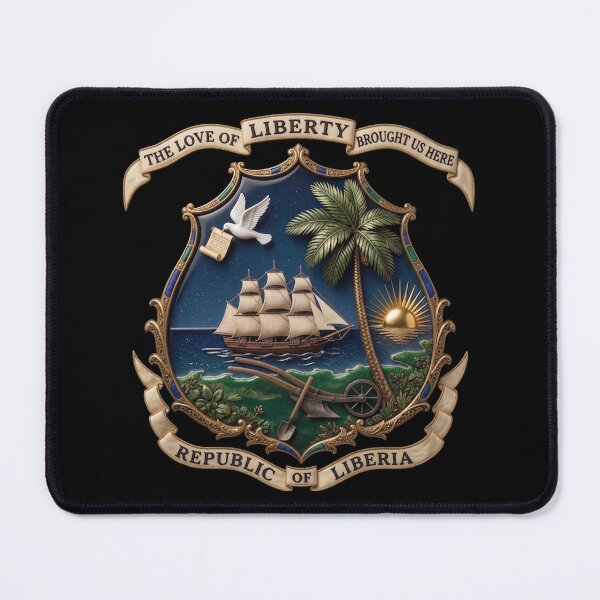 Item preview, Coat of arms Liberia designed and sold by tony4urban.