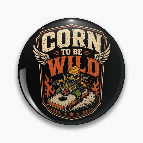Item preview, Corn To Be Wild Cornhole Rebel Pun designed and sold by tshirtexpressiv.