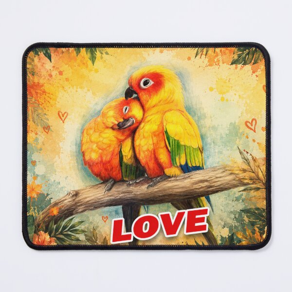 Item preview, Tropical Lovebirds Paradise designed and sold by Fei Long Design Hub.