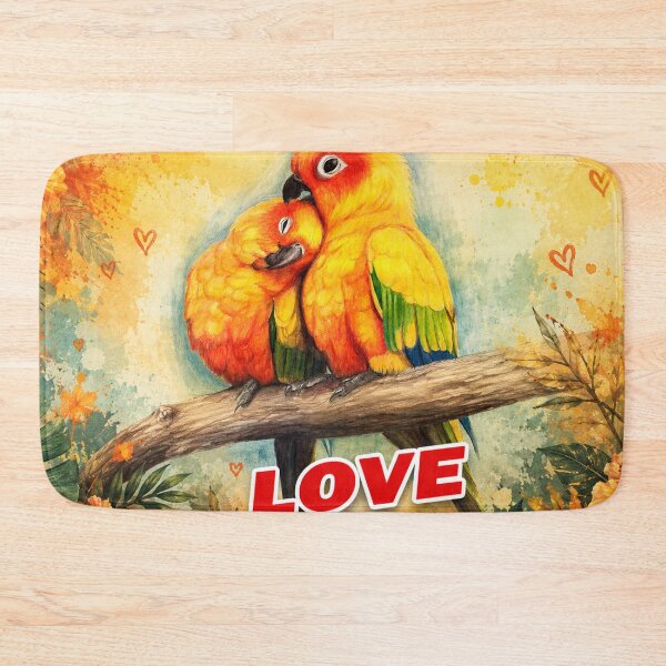 Item preview, Tropical Lovebirds Paradise designed and sold by Fei Long Design Hub.
