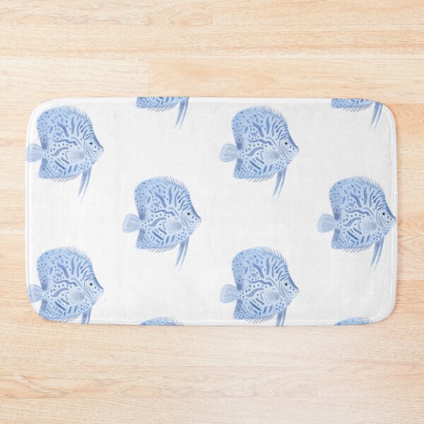 Item preview, Watercolor Blue Fish  designed and sold by SunnySwims.