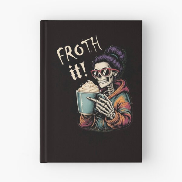 Item preview, Funny Skeleton Coffee Mom Froth It Sarcastic designed and sold by Cute & Sassy Custom Gifting Boutiques.