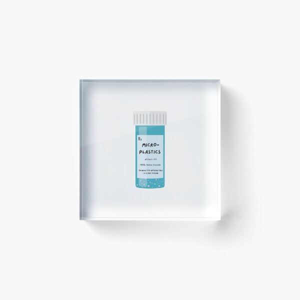 Item preview, Microplastics Prescription Pill Bottle Funny Ocean Pollution Satire designed and sold by girlsgirldesign.