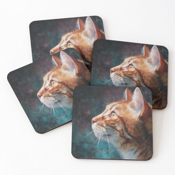 Item preview, Radiant Ginger Cat Portrait in Golden Light designed and sold by Paolo-Bandal.