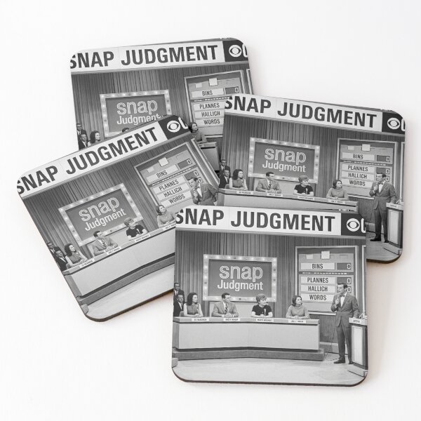 Item preview, Black and White Retro Game Shows: Snap Judgment designed and sold by Uniqueartai.